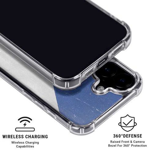Czech Republic Flag Distressed iPhone 16 Clear Case